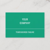 Design Your Own Green Business Cards Example 名刺 (裏面)