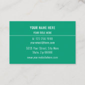 Design Your Own Green Business Cards Example 名刺 (正面)