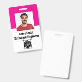 Design Your Own ID Card,customized office id card バッジ (正面＆裏面)