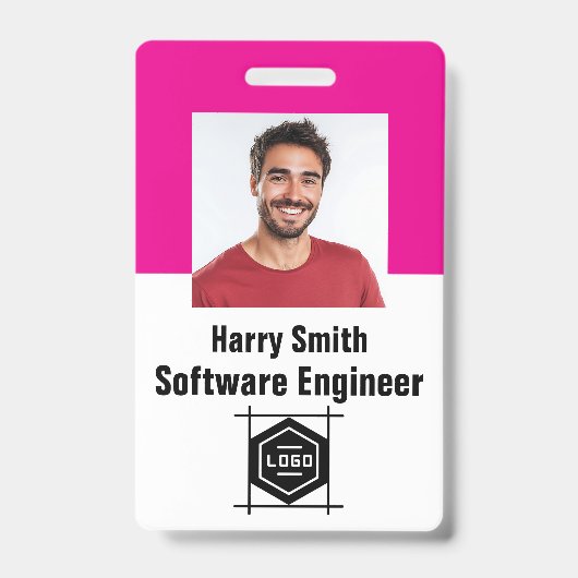 Design Your Own ID Card,customized office id card バッジ (正面)