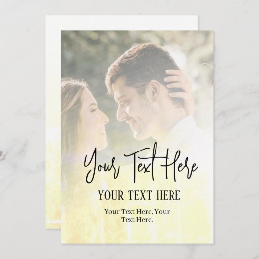 Design your own invitation 招待状 (正面/裏面)