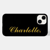 Design Your Own Name on This Black Case-Mate iPhoneケース (裏面 (横))