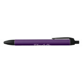 Design Your Own Name on This Dark Purple 黒ボールペン (トップ)