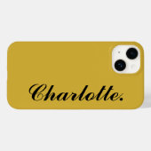Design Your Own Name on This Metallic Gold Case-Mate iPhoneケース (裏面 (横))