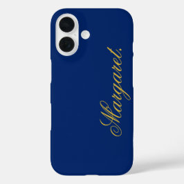 Design Your Own Name on This Navy iPhone 16ケース