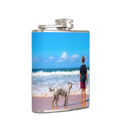 Design Your Own Pet Photo Flask フラスク (右)