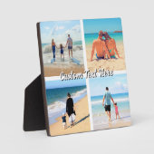 Design Your Own Photo Collage Plaque Custom Text フォトプラーク (正面)