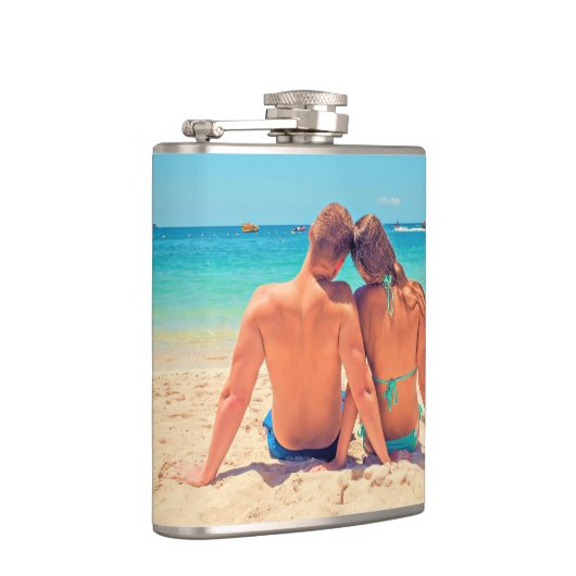 Design Your Own Photo Flask Gift Personalized フラスク (右)