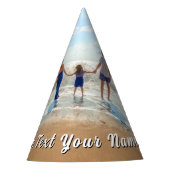 Design Your Own Photo Party Hats Personalized Text パーティーハット (正面)