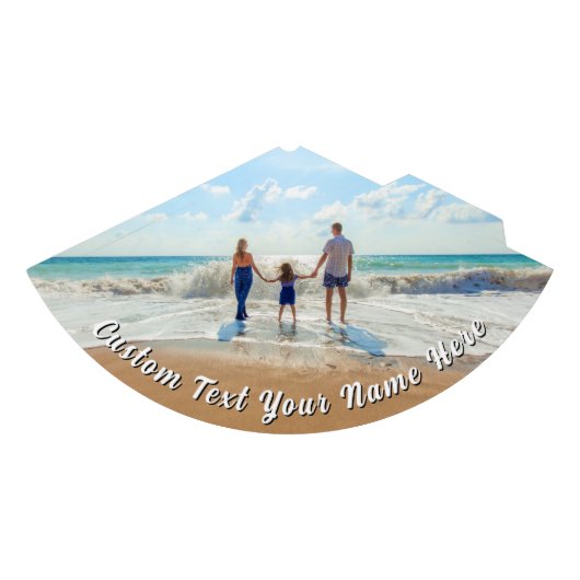 Design Your Own Photo Party Hats Personalized Text パーティーハット (正面)