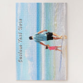 Design Your Own Photo Puzzle Gift with Text Name ジグソーパズル (縦)