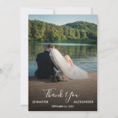 Design your own photo Thank you Wedding card サンキューカード (正面)