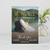 Design your own photo Thank you Wedding card サンキューカード (スタンド正面)