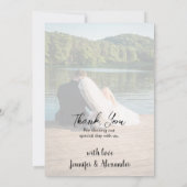 Design your own photo Thank you Wedding card サンキューカード (裏面)