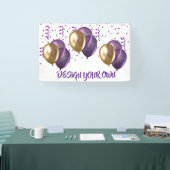Design Your Own Purple Party 横断幕 (トレードショー)