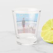 Design Your Pet hoto Shot Glass Personalized Text ショットグラス (裏面)