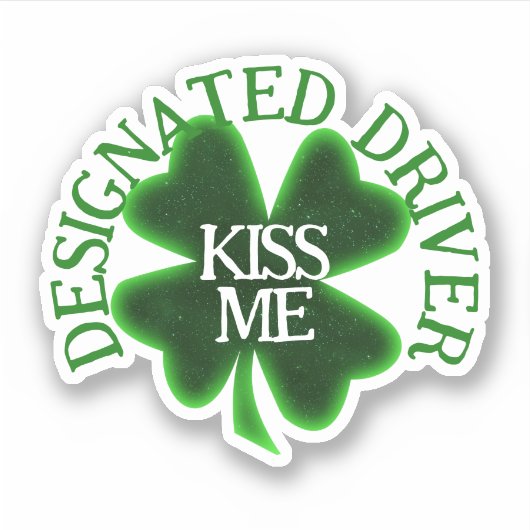 Designated Driver St. Patrick's Day シール (正面)