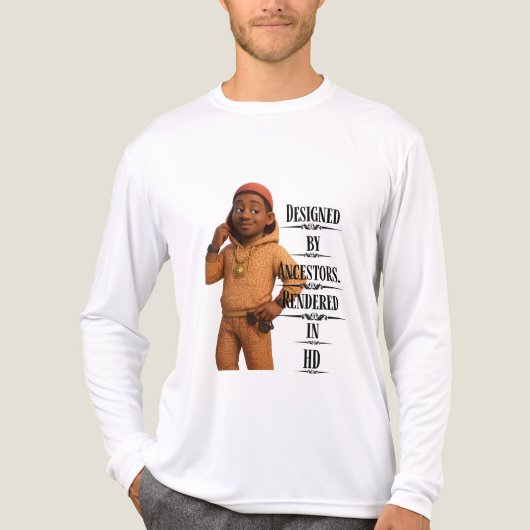 Designed By Ancestors,Pixarstyle 3D トライブレンドＴシャツ (正面)