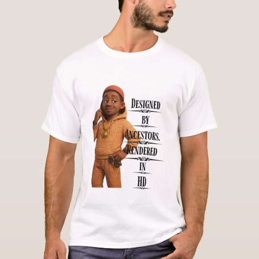 Designed By Ancestors,Pixarstyle 3D Tシャツ (正面)