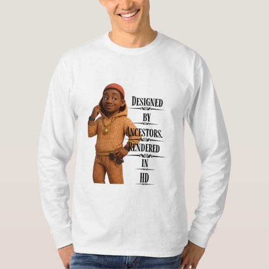 Designed By Ancestors,Pixarstyle 3D Tシャツ (正面)