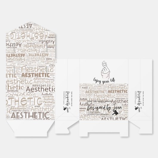 Designed by Joan Aesthetic GiftBox フェイバーボックス (見開き)