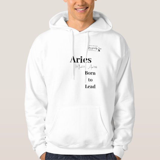 Designed by Joan Aries Zodiac Hoodie パーカ (正面)