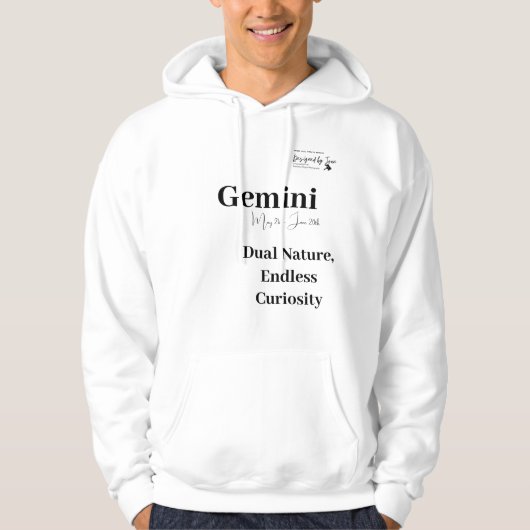 Designed by Joan Gemini Zodiac Hoodie パーカ (正面)
