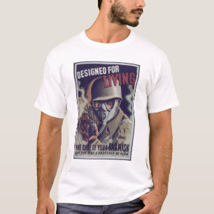 Designed_for_Living-_Propagandaポスター Tシャツ