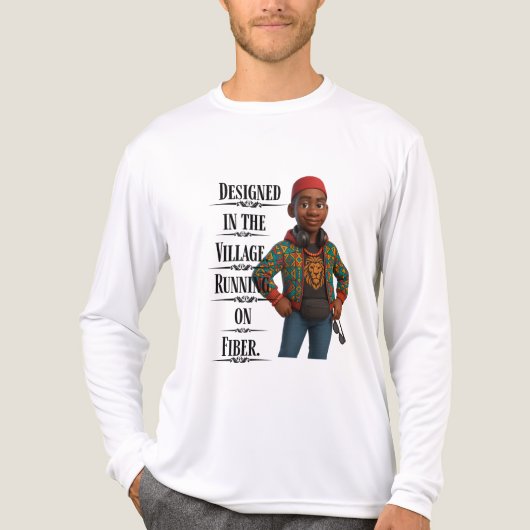 Designed In The Village,Pixarstyle 3D トライブレンドTシャツ (正面)