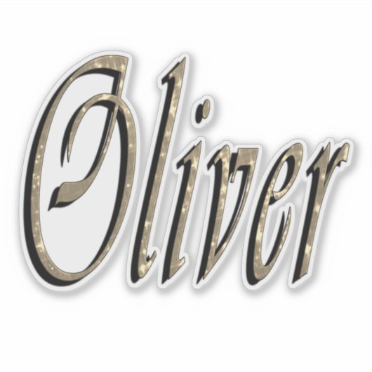 Designed Oliver Name,  シール (正面)