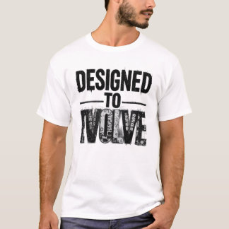Designed to Evolve Men T Shirt Motivational Growth Tシャツ