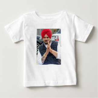 DesignenerベビーTシャツとSidhu Mose Wala写真 ベビーTシャツ