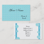 Designer Blueプロファイルカードテンプレート 名刺 (正面/裏面)