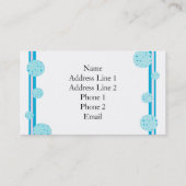 Designer Blueプロファイルカードテンプレート 名刺 (裏面)