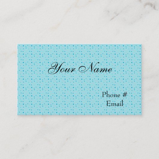 Designer Blueプロファイルカードテンプレート 名刺 (正面)