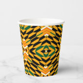 Designer Kente Print Paper Cups 紙コップ (正面)