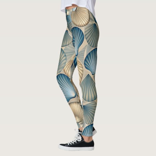 Designer-Leggings mit ausgefallenem Muster  レギンス (左)