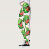 Designer-Leggings mit ausgefallenem Muster レギンス (左)