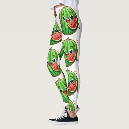 Designer-Leggings mit ausgefallenem Muster レギンス (左)