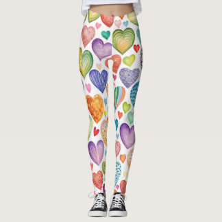 Designer-Leggings mit ausgefallenem Muster  Leggin レギンス