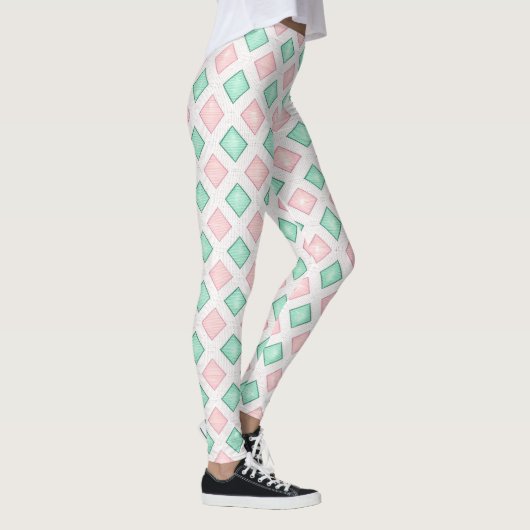 Designer-Leggings mit ausgefallenem Muster  Leggin レギンス (右)