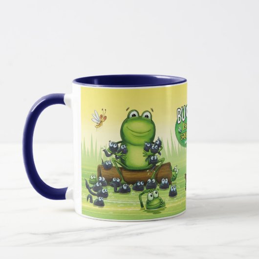 Designer Mug with frog characters design マグカップ (左)