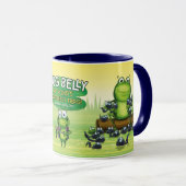 Designer Mug with frog characters design マグカップ (正面右)