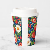 Designer Paper Cup w/Lid 紙コップ (左)