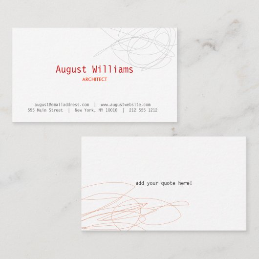 DESIGNER SCRIBBLE名刺 名刺 (正面/裏面)