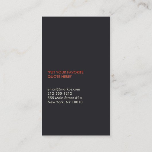 DESIGNER SCRIBBLE No. 2名刺 名刺 (裏面)