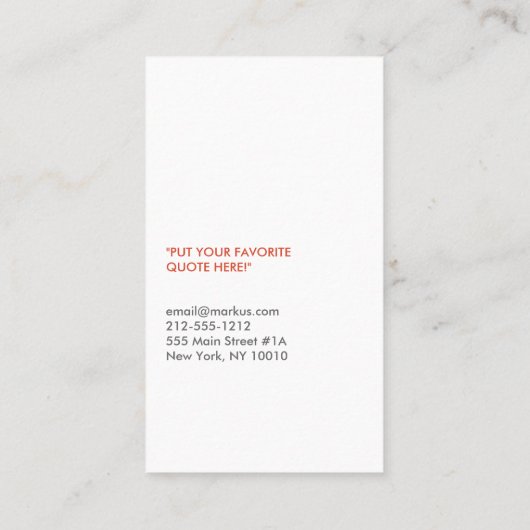 DESIGNER SCRIBBLE No. 3名刺 名刺 (裏面)