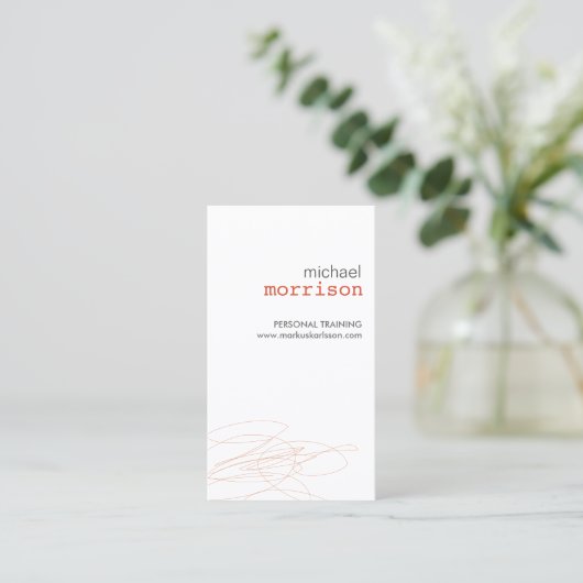 DESIGNER SCRIBBLE No. 3名刺 名刺 (スタンド正面)