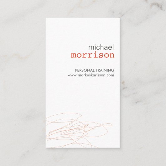 DESIGNER SCRIBBLE No. 3名刺 名刺 (正面)