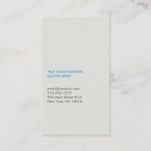 DESIGNER SCRIBBLE No. 4名刺 名刺 (裏面)